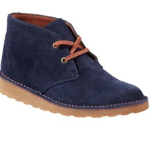 L.L Bean Women's Stonington Chukkas, Suede 6.5 Wide - Navy